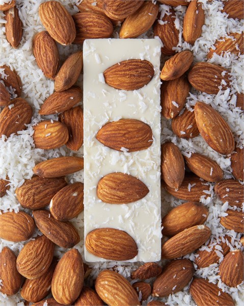 Шоколад "Кокос/миндаль" маленькая плитка 2384