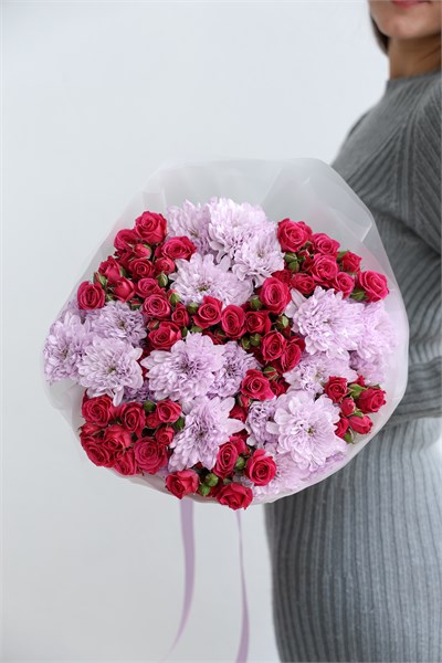 Букет Маме сиреневый 2411