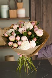 Пионы 25шт в крафте 713081670491
