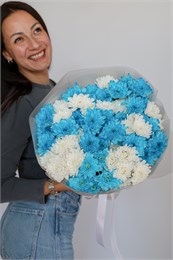 Большой букет кустовых хризантем микс 3 2364