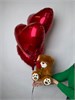 Сет из 3 сердец с плюшевым мишкой 2366